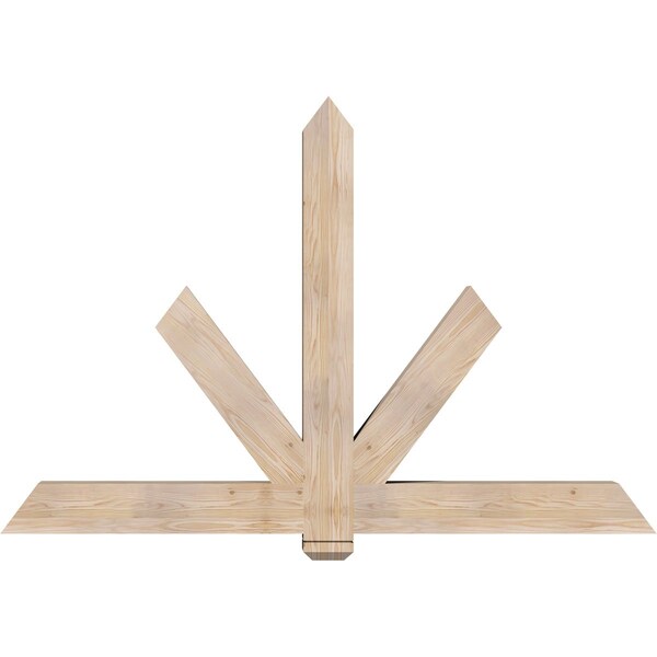 Ekena Millwork Kennewick Smooth Timber Gable Bracket, Douglas Fir, 72"W x 48"H x 5 1/2"D x 5 1/2"F, 16/12 Pitch GBW072X48X0606KEN00SDF - main